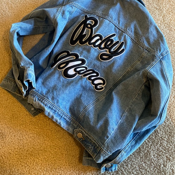 BABYMAMA LIGHT WASH DENIUM JACKET - Picture 11 of 14